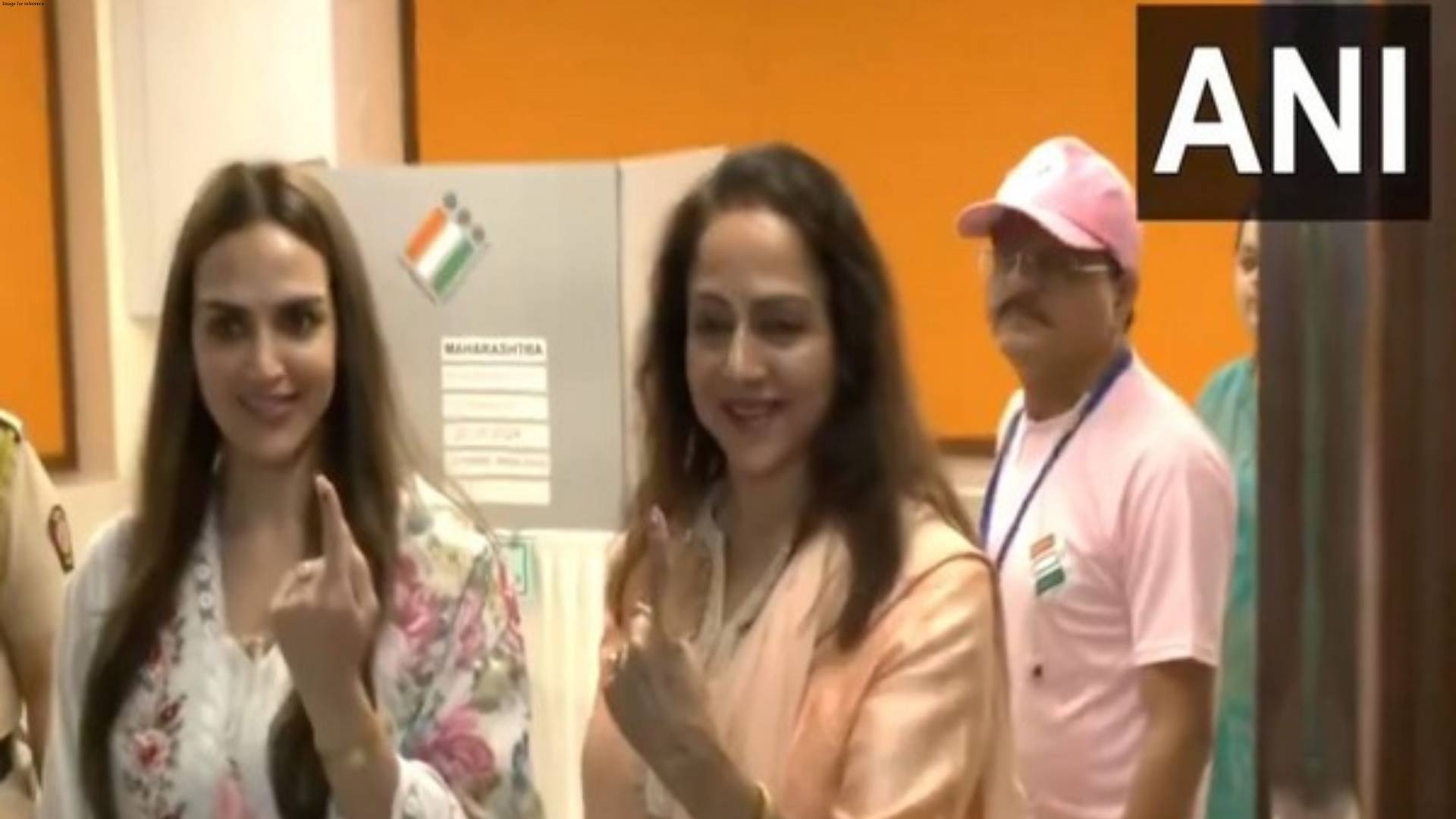 Mother-daughter duo Hema Malini, Eesha Deol cast vote in Mumbai